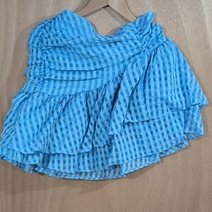 H&M Light Blue Textured Fabric